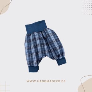 Größe: 98/104 - Flanell Pumphose