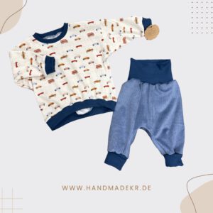 Größe: 74/80 - Set mit Pumphose & Oversized Sweater (Kopie)