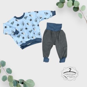 Größe: 86/92 - Set Pumphose & Oversized Sweater
