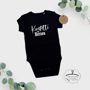 Größe: 68/74 - Body kurzarm „Konfetti“