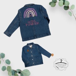 Größe: 110 - Jeansjacke „Girl Power“