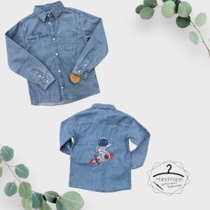GröSSe: 128 - Jeanshemd bestickt